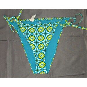 Aerie Blue Green Cheekiest Swim Bathing Suit Bottom Size XL New no Tags